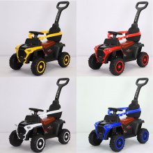 儿童滑行车手推婴儿摇摆车儿童电动车带推把护栏儿童玩具车