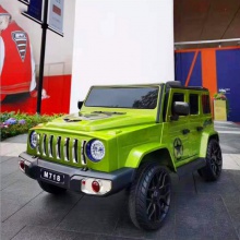 新款儿童电动汽车四轮越野玩具可坐人男女宝宝吉普遥控童车