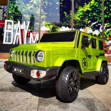 新款儿童电动汽车四轮越野玩具可坐人男女宝宝吉普遥控童车