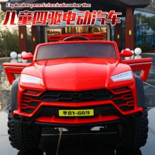新款儿童电动汽车四驱越野遥控汽车 四轮可坐男女宝充电大号