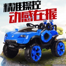 婴儿童电动车四轮四驱越野车小孩可坐人遥控汽车宝宝带摇摆玩具车