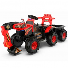 儿童电动挖掘机可坐人男孩越野车挖土机工程车勾机充电玩具车