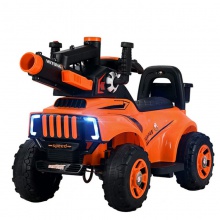 儿童电动挖机可坐人儿童电动摩托车男女孩滑行玩具车四轮汽车大炮