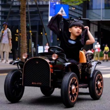 亲子车儿童电动车汽车可坐人带踏板可坐大人亲子互动车推车