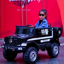 儿童电动汽车 四轮越野车遥控四驱宝宝玩具消防警车可坐人