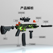 软弹手动连发可发射抖音同款吃鸡冲锋机关枪突击抢儿童玩具枪