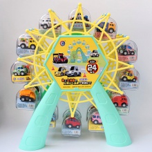 摩天轮合金迷你小汽车单只独立透明盒装 Q版手拿口袋小玩具车模型