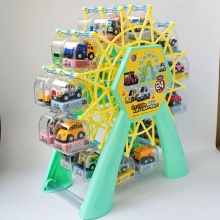 摩天轮合金迷你小汽车单只独立透明盒装 Q版手拿口袋小玩具车模型