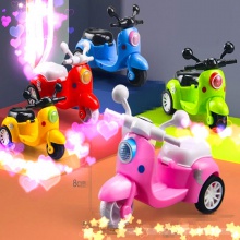 儿童仿真玩具回力三轮摩托车小朋友礼物赠品地摊销售培训班赠品