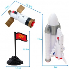 宇航员登月卫星航天飞机玩具儿童早教玩具套装火箭模型太空飞船