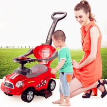 儿童滑行车助步车带推杆护栏带音乐溜溜车