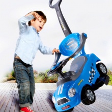 儿童滑行车助步车带推杆护栏带音乐溜溜车