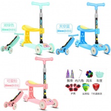儿童滑板车2-3-6-8-12岁小孩三合一溜溜车可坐单脚宝宝踏板滑滑车