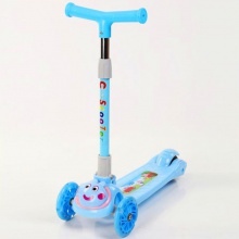 儿童滑板车闪光轮可折叠可调节米高车儿童滑板车儿童三轮车