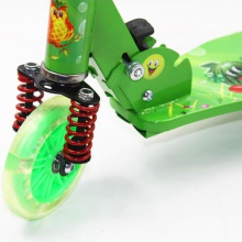 高档全铁材质 四轮儿童车二轮踏板滑滑车 可折叠