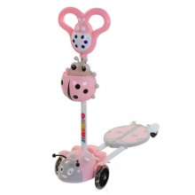 甲壳虫四轮儿童剪刀滑板车礼品音乐蛙式活力车