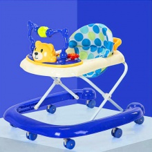 婴幼儿童宝宝学步车防侧翻多功能助步车可坐6/7-18个月带音乐折叠