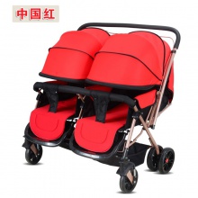 双胞胎婴儿推车,双人婴儿手推车儿童推车可躺可坐四轮童车厂