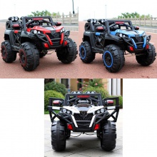 儿童电动汽车四轮越野车4驱带遥控车可坐大人宝宝玩具车双人童车