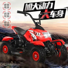 厂家直供儿童小孩大功率电动四轮沙滩车充气轮儿童电动车出租