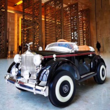 新款儿童电动汽车老爷车超大可遥控宝宝玩具小孩4轮汽车可坐人