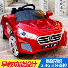 新款BENCHI儿童电动车四轮双驱摇摆遥控车可坐人宝宝汽车小孩玩具车