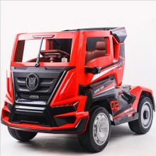 车头可坐人儿童电动车四轮汽车遥控宝宝玩具车半挂大货车工厂直供