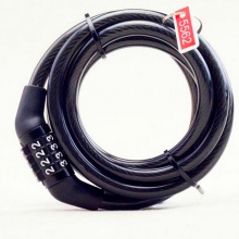 自行车锁山地车4位密码锁 链条锁 电动车钢缆锁 自行车配件厂家