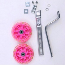 儿童自行童车辅助轮pvc静音闪光轮12 14 16 1820寸通用侧支撑小轮