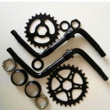 童车链轮曲柄 自行车曲柄 自行车链轮曲柄 连体拐童车自行车配件