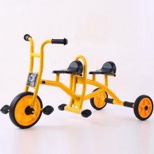 多样幼教多人旋转脚踏车共坐转转车 双座儿童三轮车 双人车