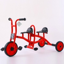多样幼教多人旋转脚踏车共坐转转车 双座儿童三轮车 双人车