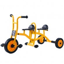 多样幼教多人旋转脚踏车共坐转转车 双座儿童三轮车 双人车