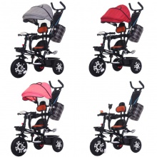 婴幼儿手推车小宝宝脚踏车折叠轻便可带人大号大童6岁儿童三轮车