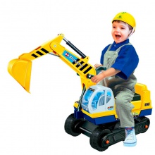 可坐可骑挖掘机推土机儿童滑行挖土机工程玩具车可坐人