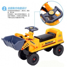 可坐可骑挖掘机推土机儿童滑行挖土机工程玩具车可坐人
