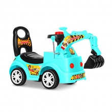 可坐可骑滑行车挖土机扭扭车学步车大号玩具车童工程车儿童挖掘机