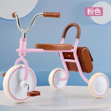 复古儿童三轮车 宝宝三轮脚踏车 高碳钢防侧翻三轮车