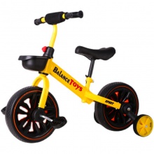 儿童平衡车三轮车三合一2溜溜滑滑3辅助轮6宝宝学步车折叠