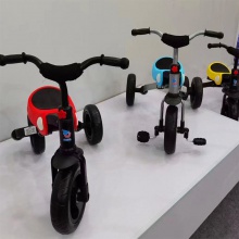 新款脚踏自行车免安装平衡车1-3-岁三合一宝宝滑行小孩折叠滑步车