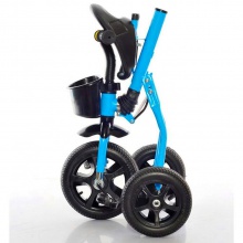 三轮钢制儿童三轮车 便于存放儿童三轮自行车 儿童折叠三轮车