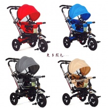 高品质铁架 3合1 婴儿三轮车顶篷 2 岁儿童推车三轮车可折叠