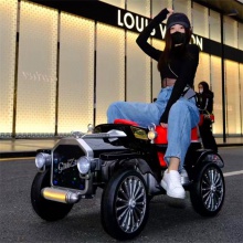 大号四轮遥控汽车可坐大人小孩双人四驱宝宝玩具老爷车儿童电动车