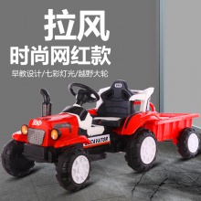 新款儿童电动摩托汽车可坐人电动拖拉机儿童拖拉机