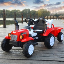 新款儿童电动摩托汽车可坐人电动拖拉机儿童拖拉机