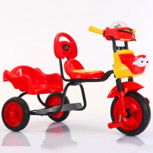 脚蹬车自行车儿童双人三轮车可坐可骑男女童车儿童三轮车批发