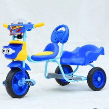 脚蹬车自行车儿童双人三轮车可坐可骑男女童车儿童三轮车批发