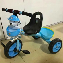 新款脚踏车1-3-6岁宝宝手推车汪汪队带音乐灯光自行车儿童三轮车