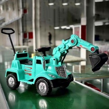 2022新款遥控户外儿童玩具电动童车 儿童电动挖掘机 儿童电汽车