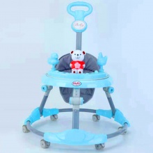 防o型腿防侧翻走路手推车 可坐女孩男宝宝静音轮 婴儿学步车